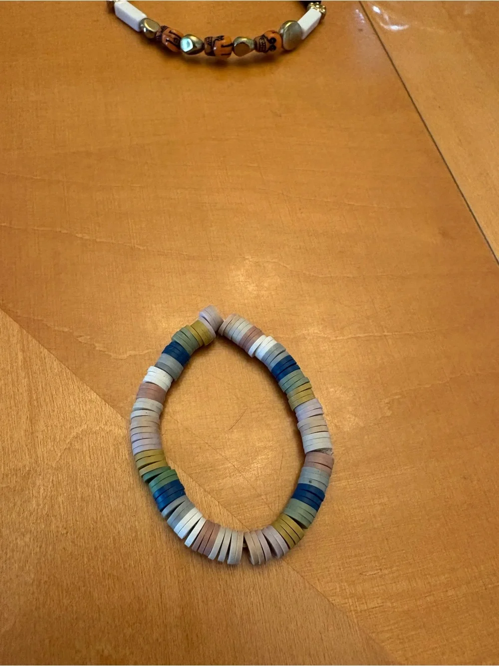 Set of 3 Boho Bracelets - Shell, Multicolor Disc, Halloween- Girls